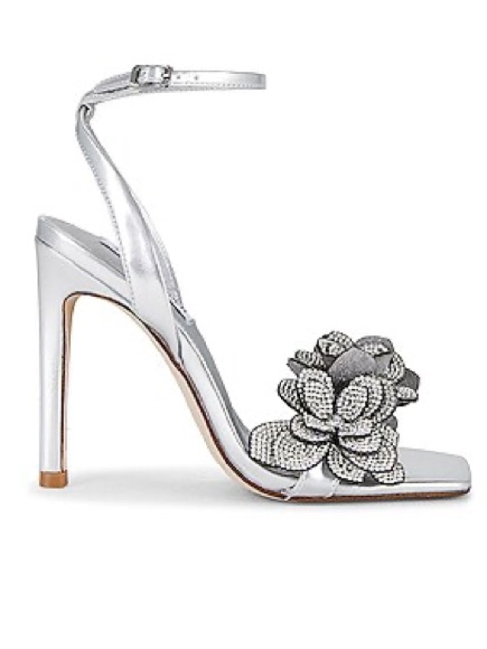 Steve Madden Heels with Rhinestone accented flowers